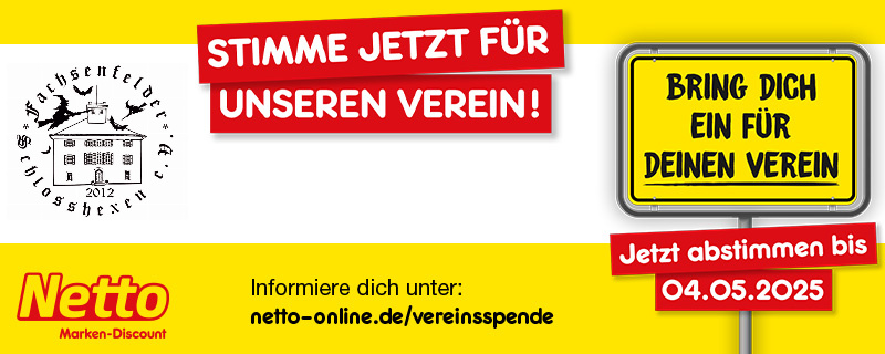 Spende jetzt für uns bei der Netto Vereinsspende!